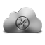 Cloud Safari Silver Icon 64x64 png